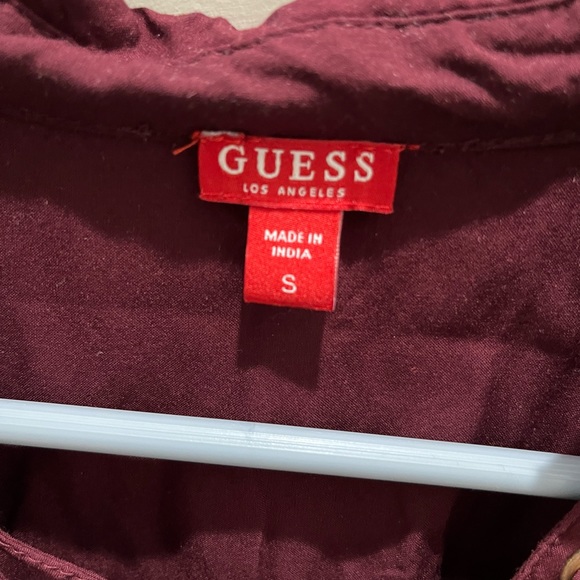 Small Guess Burgundy Blouse. Like new condition. - Picture 2 of 3